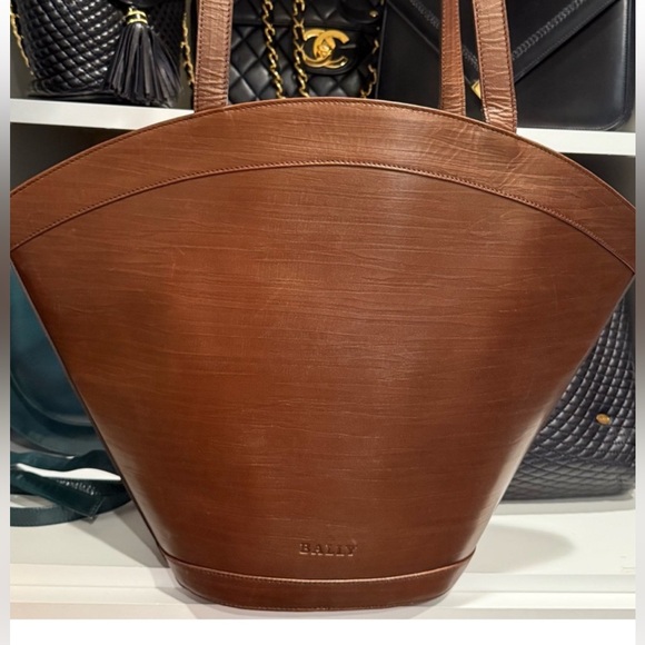 Bally RARE leather Tote shoulder Bag - Picture 1 of 17